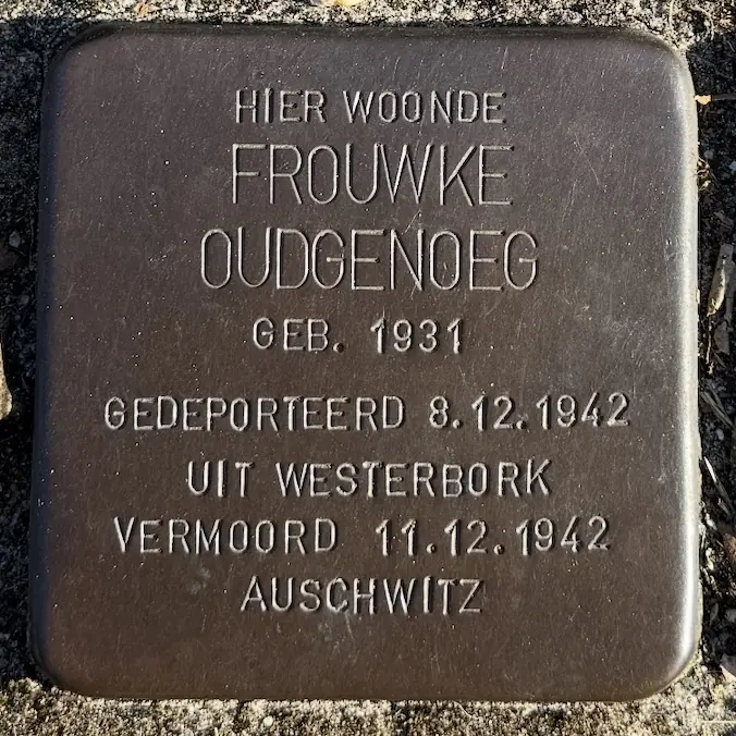 Struikelsteen voor Frouwke Oudgenoeg