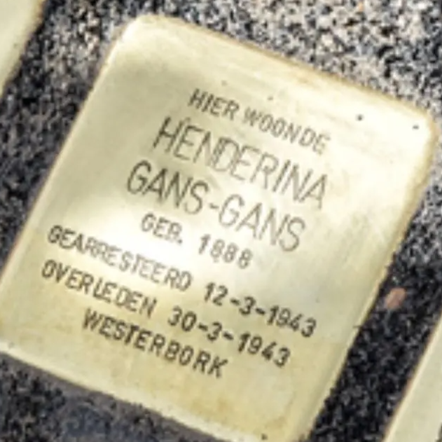 Struikelsteen voor Henderina Gans-Gans