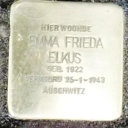 Struikelsteen voor Emma Frieda Elkus
