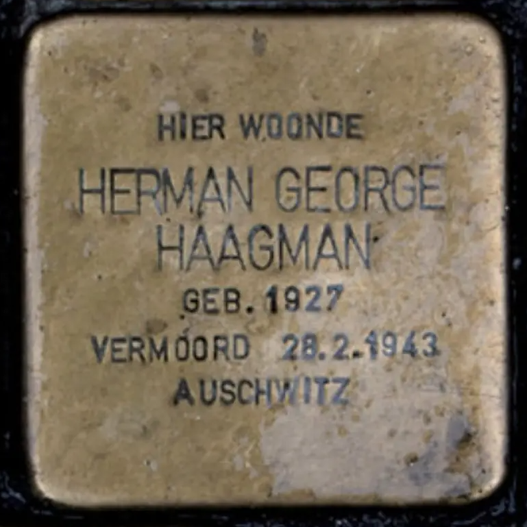 Struikelsteen voor Herman George Haagman