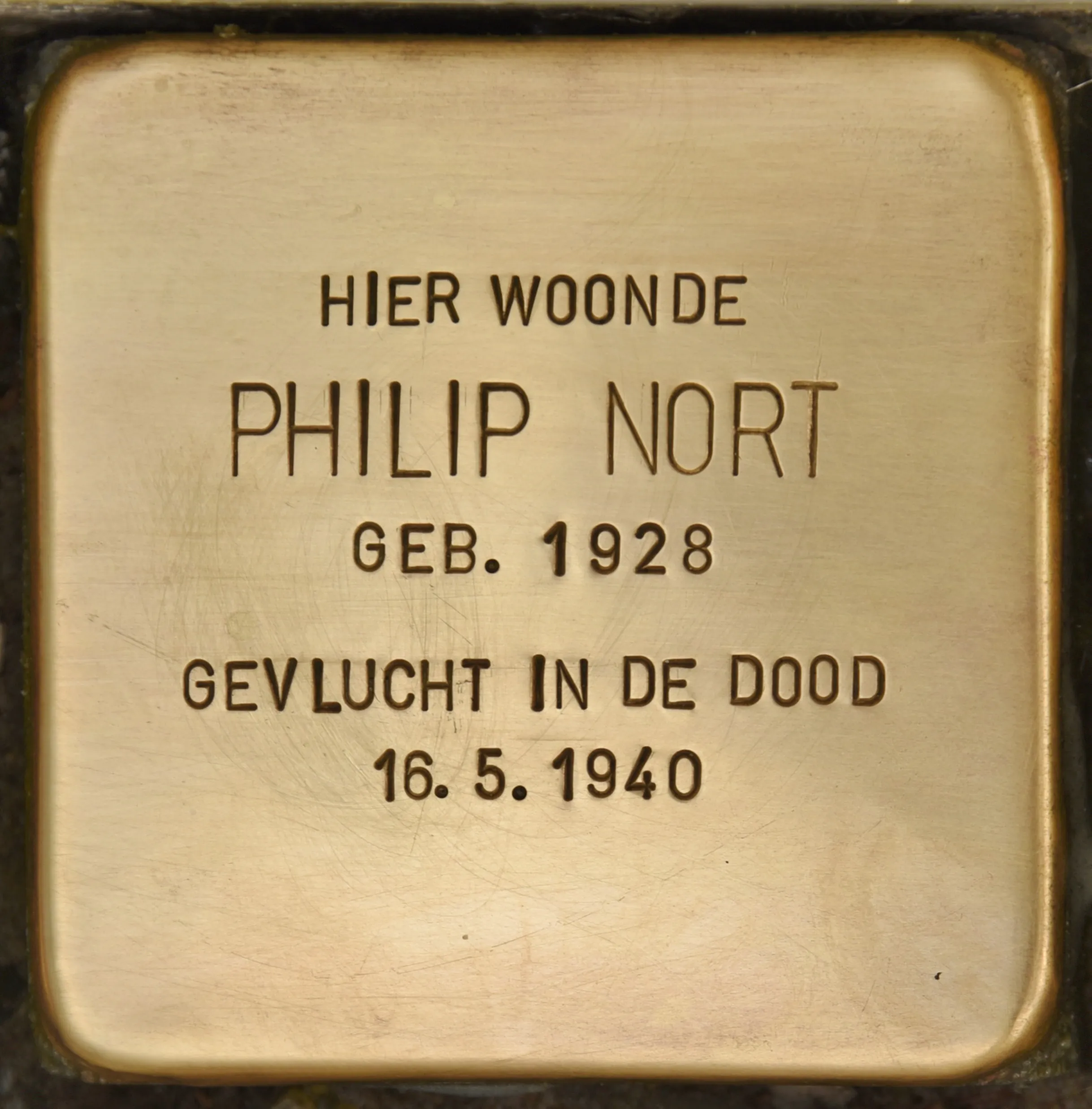 Struikelsteen voor Philip Nort