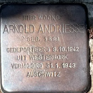 Struikelsteen voor Arnold Andriesse