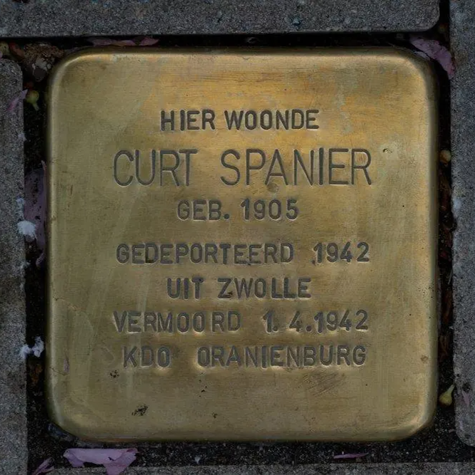 Struikelsteen voor Curt Spanier