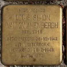 Struikelsteen voor Louis Simon van Zwanenbergh