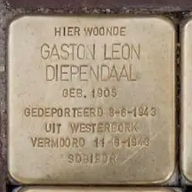 Struikelsteen voor Gaston Léon Diependaal