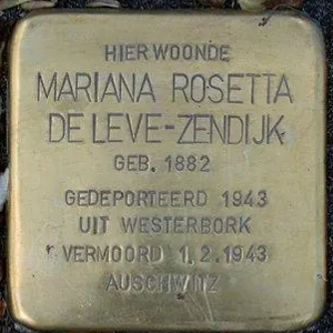 Struikelsteen voor Mariana Rosetta de Leve-Zendijk