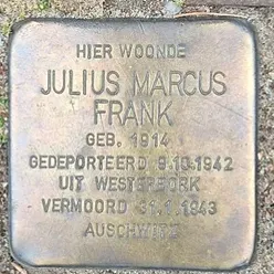 Struikelsteen voor Julius Marcus Frank