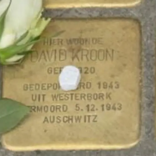 Struikelsteen voor David Kroon
