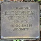 Struikelsteen voor Julie Lievendag-Goldschmidt