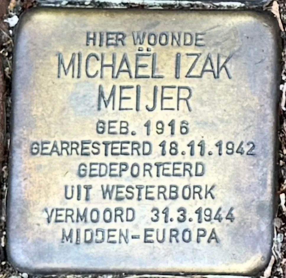 Struikelsteen voor Michaël Izaäk Meijer