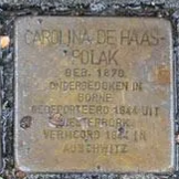 Struikelsteen voor Carolina de Haas-Polak