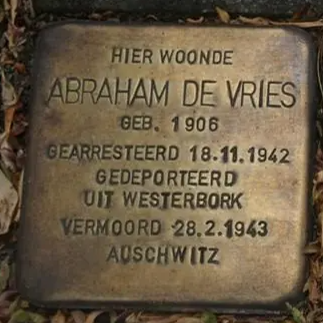 Struikelsteen voor Abraham de Vries