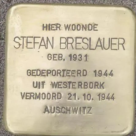 Struikelsteen voor Stefan Breslauer