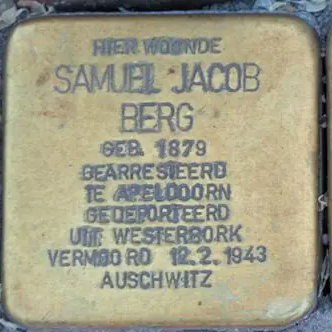 Struikelsteen voor Samuel Jacob Berg