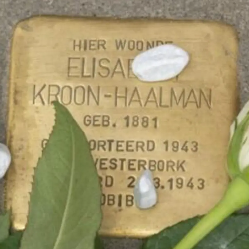 Struikelsteen voor Elisabeth Kroon-Haalman