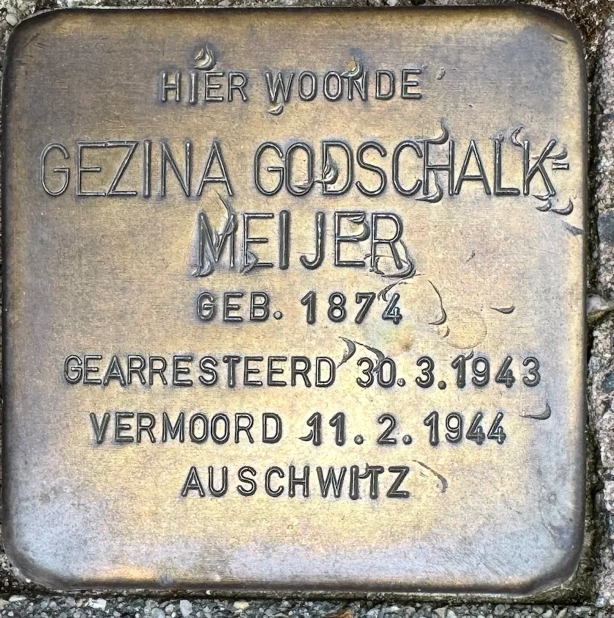 Struikelsteen voor Gezina Godschalk-Meyer