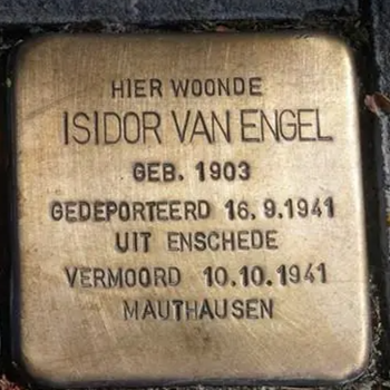Struikelsteen voor Isidor van Engel
