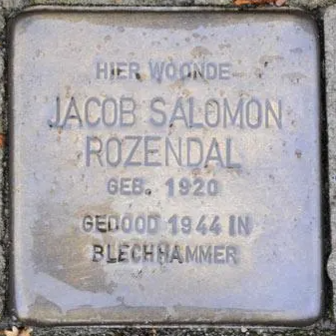 Struikelsteen voor Jacob Salomon Rozendal