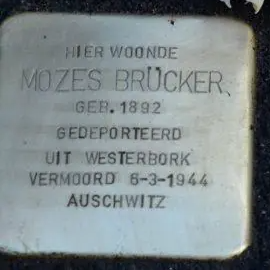 Struikelsteen voor Mozes Brucker