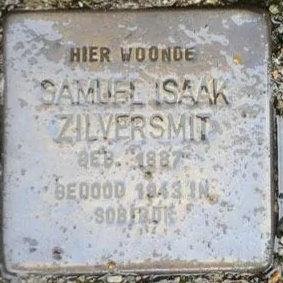 Struikelsteen voor Samuel Isaac Zilversmit