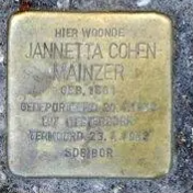 Struikelsteen voor Jannetta Cohen-Mainzer