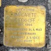 Struikelsteen voor Margarete Dieckhoff