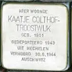Struikelsteen voor Kaatje Colthof-Troostwijk
