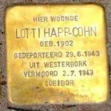 Struikelsteen voor Lotti Happ-Cohn