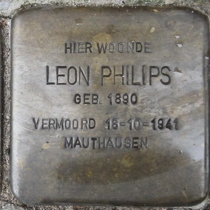 Struikelsteen voor Leon Philips