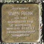 Struikelsteen voor Simon Frenk