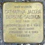 Struikelsteen voor Catharina Jacoba Gersons-Salomon