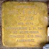 Struikelsteen voor Sara de Wolff-de Jong