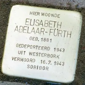 Struikelsteen voor Elisabeth Adelaar-Fürth