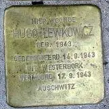 Struikelsteen voor Hugo Lewkowicz