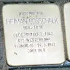 Struikelsteen voor Heiman Gosschalk