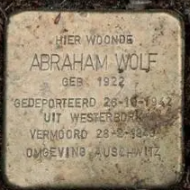 Struikelsteen voor Abraham Wolf
