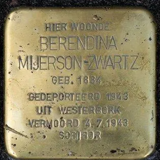 Struikelsteen voor Berendina Mijerson-Zwartz