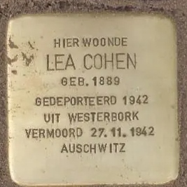 Struikelsteen voor Lea Cohen