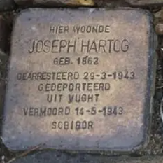 Struikelsteen voor Joseph Hartog