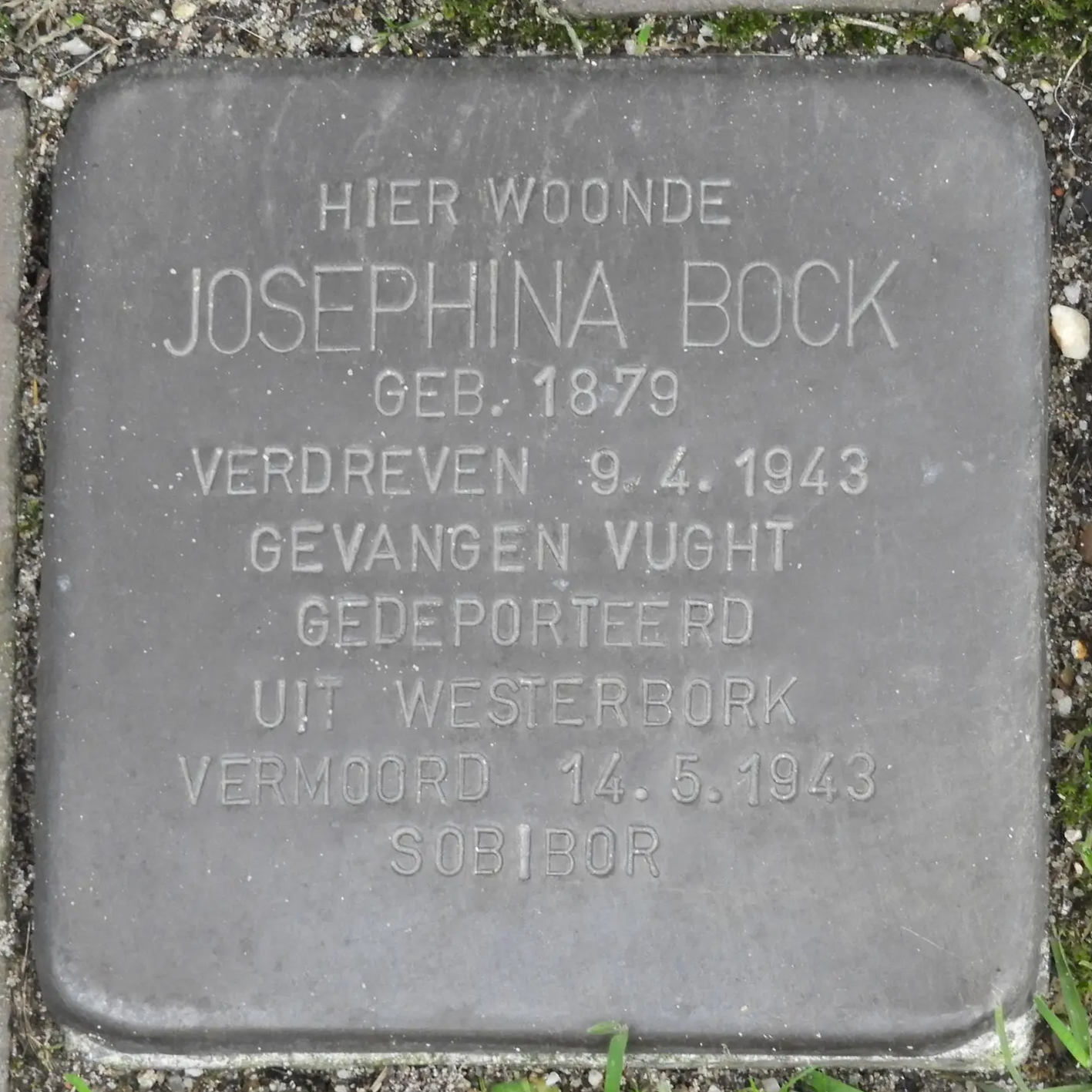 Struikelsteen voor Josephina Bock