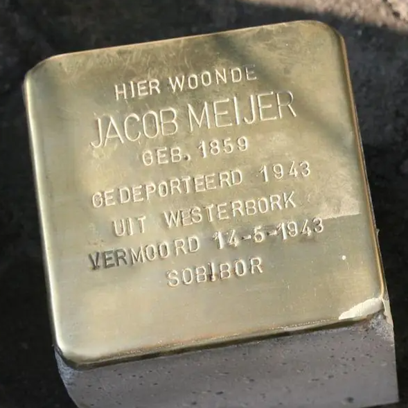 Struikelsteen voor Jacob Meijer