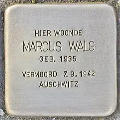 Struikelsteen voor Marcus Walg