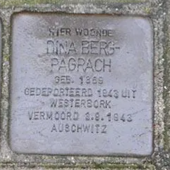 Struikelsteen voor Dina Berg-Pagrach