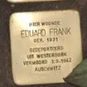 Struikelsteen voor Eduard Frank