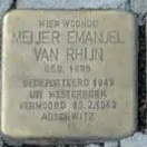 Struikelsteen voor Meijer Emanuel van Rhijn
