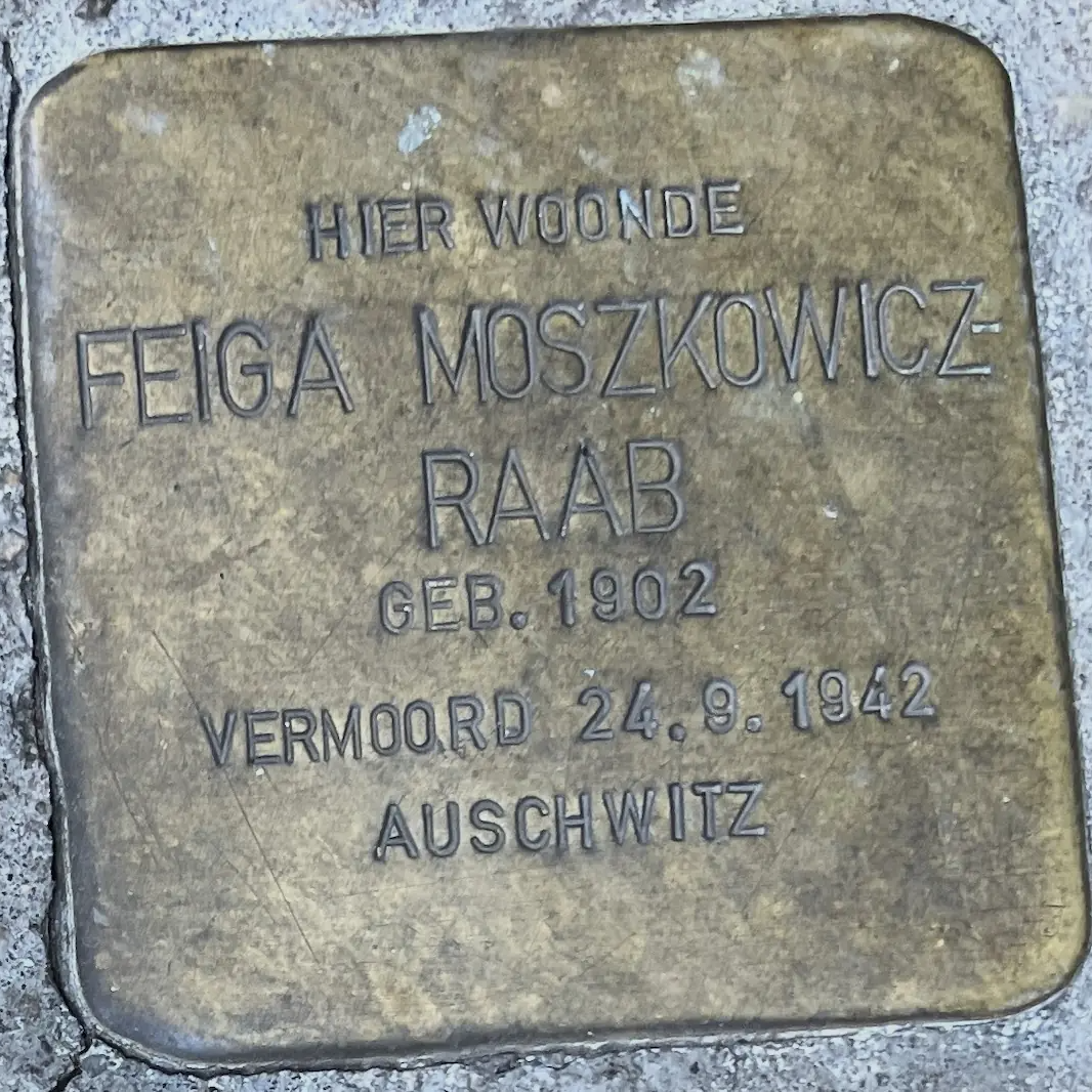 Struikelsteen voor Feiga Moszkowicz-Raab