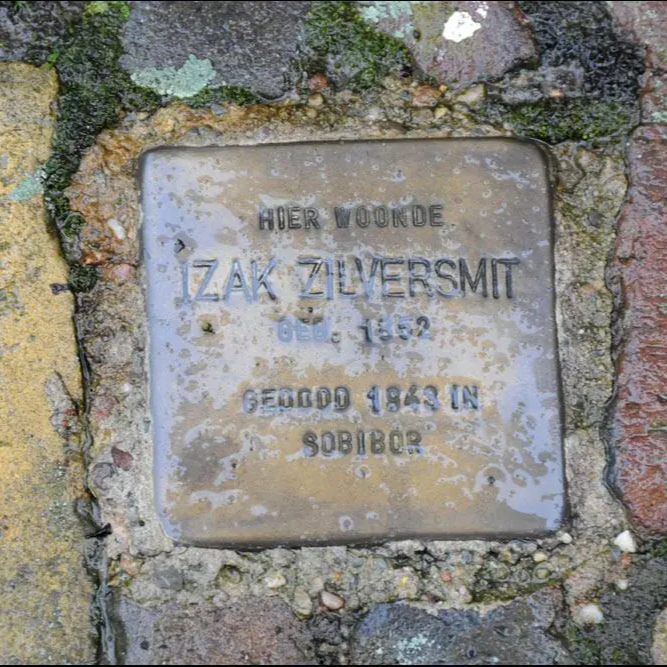 Struikelsteen voor Izak Zilversmit