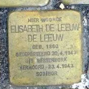 Struikelsteen voor Elisabeth de Leeuw-de Leeuw