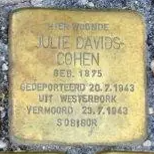 Struikelsteen voor Julie Davids-Cohen