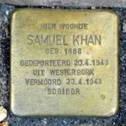 Struikelsteen voor Samuël Khan